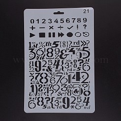 Пластиковые многоразовые шаблоны трафаретов для рисования DIY-F018-B21