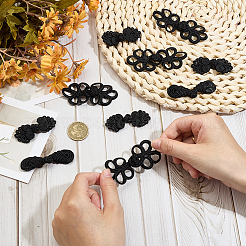 30 пара 3 стилей ручной работы китайские лягушки узлы пуговицы наборы&nbsp;BUTT-DR0001-06