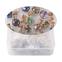 Стеклянные бутылки желая украшения&nbsp;AJEW-TA0017-19