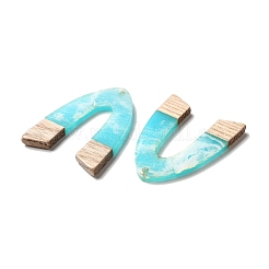 Полупрозрачные подвески из смолы и орехового дерева&nbsp;RESI-XCP0001-97B