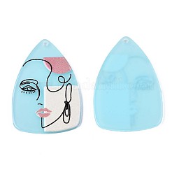 Полупрозрачные подвески из ацетата целлюлозы (смолы)&nbsp;KY-T040-35