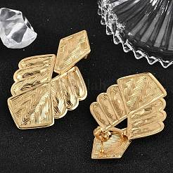 Серьги-гвоздики из нержавеющей стали 304 в форме листа&nbsp;EJEW-L287-076G