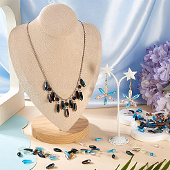 160шт 8 цвета гальванические стеклянные бусины&nbsp;EGLA-TA0013-19