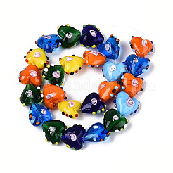 Бусы лэмпворк ручной работы&nbsp;LAMP-N036-20