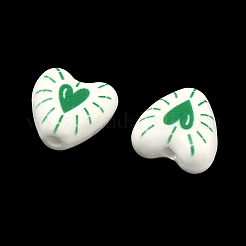 Печатные ручной фарфоровые бусы&nbsp;PORC-G016-01B