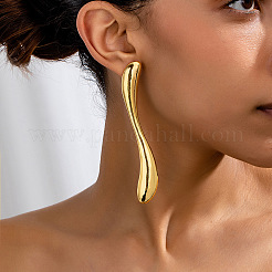 Серьги-гвоздики из цинкового сплава в форме капли&nbsp;FS-WG33DF7-01