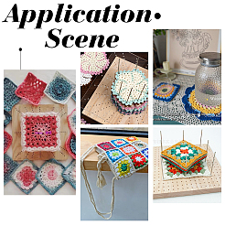 Деревянная доска для вязания крючком DIY-BC0006-36