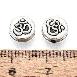 Сплавочные овальные бусины тибетского стиля &nbsp;PALLOY-T093-37AS