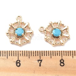 Латунь стекло кулоны&nbsp;KK-M102-33G-02