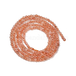 Натуральный Sunstone бисер пряди&nbsp;LS-G-RM250101-A17