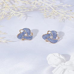 1 пара серег-гвоздиков из сплава с эмалью&nbsp;EJEW-LP0008-008