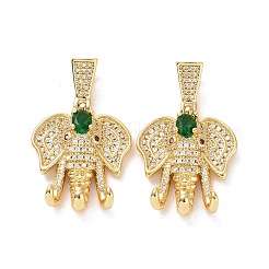 Латунные микро проложить кубического циркония подвески&nbsp;ZIRC-F134-27G-03