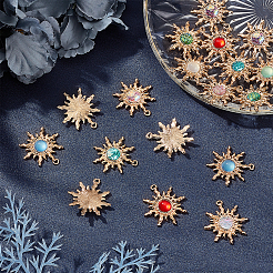 18шт 9 стильные стеклянные подвески&nbsp;PALLOY-PH0002-11