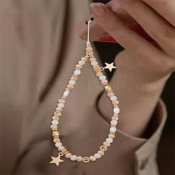 1 шт. полимерная глина и сплав ремешки для мобильного телефона&nbsp;AJEW-LP0005-52B