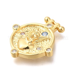 Латунные микро проложить кубического циркония подвески&nbsp;KK-H507-01G