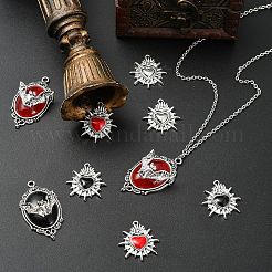 10 шт. 5 стиля подвески из сплава и смолы на тему Хэллоуина&nbsp;FIND-YW0006-14