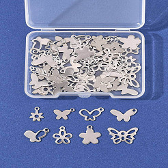 60 шт. 10 стиля подвесок из нержавеющей стали 201 и 304&nbsp;STAS-FS0001-88