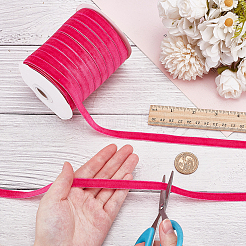 Бархатная лента&nbsp;SRIB--WH0030-01B