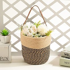 Плетеные хлопковые корзины для хранения&nbsp;AJEW-WH20054-010C