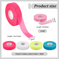 5 рулон 5-х цветной многофункциональный бинт из хлопчатобумажной ткани&nbsp;AJEW-PH0006-78