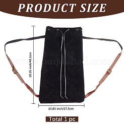 Рюкзаки из флокированного волокна с завязками&nbsp;ABAG-WH20019-02C