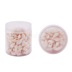 1 коробка спиральные морские раковины окрашенные бусины и прелести с отверстиями для ювелирных изделий&nbsp;BSHE-PH0001-01