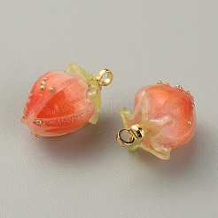 Непрозрачные акриловые брелоки&nbsp;MACR-WH0007-80C