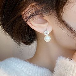 Круглые серьги-гвоздики из сплава&nbsp;FS-WGEAF4B-01