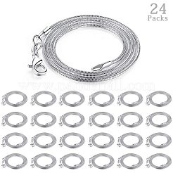 Изысканные ожерелья из латунной змеиной цепи&nbsp;LS-NJEW-PH0002-20