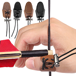 1 шт. регулируемая защита большого пальца из искусственной кожи для стрельбы&nbsp;DIY-CL0002-38B