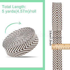 5 ярд жаккардовой ленты со стрелками из поликоттона&nbsp;OCOR-WH0078-173B