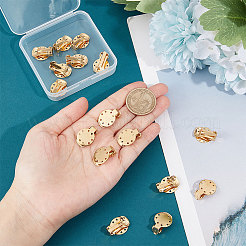 20 шт. ионное покрытие (IP) из нержавеющей стали 304 для сережек-клипс&nbsp;STAS-UN0044-04