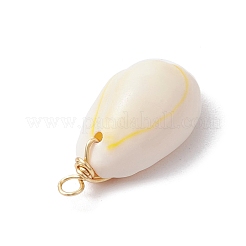 Подвески из натуральной каури&nbsp;PALLOY-JF03316-05