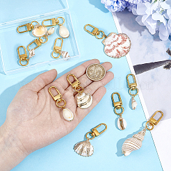 Гальванические подвесные украшения в виде ракушек&nbsp;HJEW-NB00203