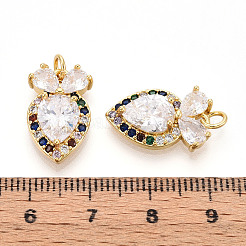 Латунные микро проложить кубического циркония подвески&nbsp;KK-N265-25G