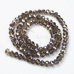 Гальванизируйте прозрачное стекло бисер нитей&nbsp;EGLA-A034-T6mm-R15