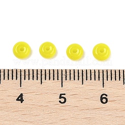 Стеклянные бусины с имитацией нефрита&nbsp;SEED-Q038-01D