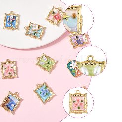 10шт 10 стиля подвески из сплава с эмалью&nbsp;ENAM-FS0003-27