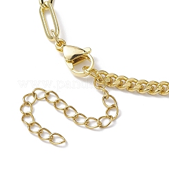 Изготовление браслетов из латунных цепочек бордюров и скрепок&nbsp;BJEW-JB10030-01