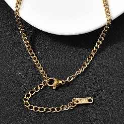 Женские ожерелья из полускрепок и витых цепочек из нержавеющей стали 304&nbsp;NJEW-Z091-11G