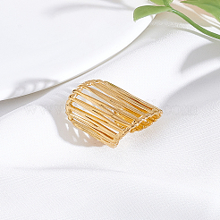 1 шт. полые манжетные кольца из нержавеющей стали&nbsp;RJEW-LP0002-25