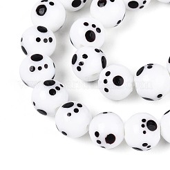 Бусы лэмпворк ручной работы&nbsp;LAMP-N028-21B