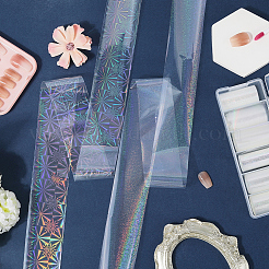 12 рулон 2 стилей фольга для ногтей Pet Aurora цветочная переводная бумага&nbsp;STIC-SP0001-08