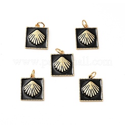 Подвески из латуни с эмалью в стойку&nbsp;KK-H431-36G