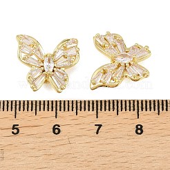 Латунные микропаве из прозрачного кубического циркония&nbsp;KK-D109-05C-G