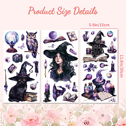 3 лист 3 стиля ПВХ водонепроницаемые декоративные наклейки&nbsp;DIY-WH0404-199