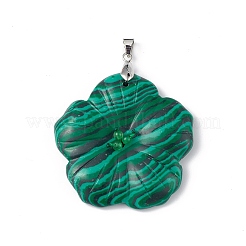Природные малахит большие подвески&nbsp;G-B040-01P-12