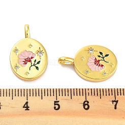 Покрытие стойки латунь микропаве прозрачные подвески из кубического циркония&nbsp;X-KK-M293-30G