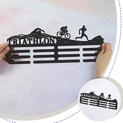 Спортивная тема железная вешалка для медалей настенная стойка для дисплея&nbsp;ODIS-WH0021-473