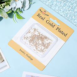 2000шт латунные обжимные бусины&nbsp;KK-BBC0022-06A-G